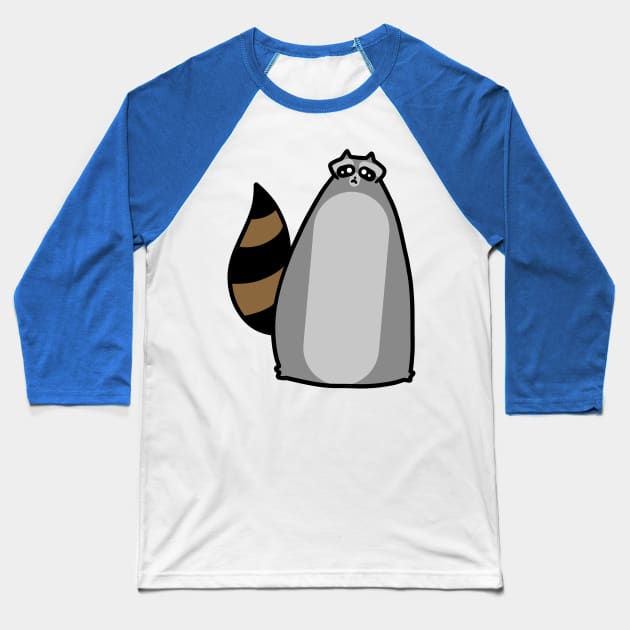 Big Fat Raccoon Baseball T-Shirt by saradaboru